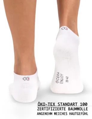 Produktbild von OCERA 16 Paar Sneaker Socken für Damen Weiß 39/42