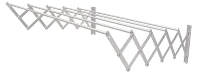 Image de Solidchoice - Linge de maison : corde à linge extensible pour mur, 170 x 14 x 3 cm