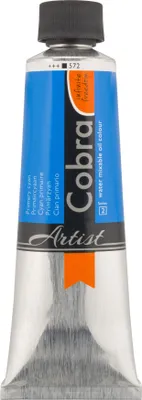 Image de Cobra Artist peinture à l'huile mélangeable à l'eau en tube 150 ml, cyan primaire 572