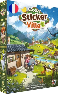 Productafbeelding van Asmodee Cozy Stickerville – Unexpected Games – Een coöperatief verhaalspel met een "legacy"-element