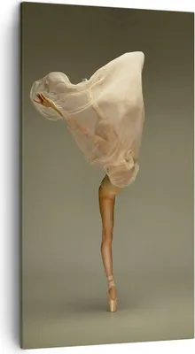 Produktbild von Bild auf Leinwand - Leinwandbild - Einteilig - Ballerina Figur Tanzen - 45x80cm - Wand Bild - Wanddeko - Wandbilder - Leinwanddruck - Bilder - Wanddekoration - Leinwand bilder - PA45x80-4715