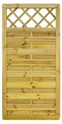 Produktbild von Ligna Gard Dichtzaun Lausanne Pro gerade mit Rankgitter 90x180 cm Holzzaun Kiefer Kesseldruckimprägniert stabiler Rahmen 44x68 mm sehr stabil
