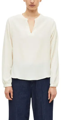 Produktbild von s.Oliver Damen Bluse – Relaxed Fit, Rundhalsausschnitt, Langarm