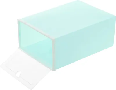 Produktbild von Schuhaufbewahrungsbox, stapelbares Design, vielseitiger Organizer, Türkis