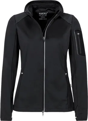 Produktbild von HAKRO Hakro Damen Light Softshell Jacke Sidney #256 Gr. 3XL schwarz