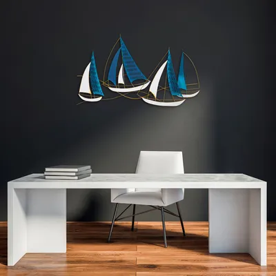 Image de Wallity, Barbaros, décoration murale, multicolore, métal, 126 x 70 cm