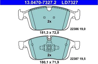 Zdjęcie produktu dla Klocki Hamulcowe Volvo Przód Xc60 2,0-2,4 14-17 Ceramic