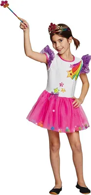 Produktbild von Mottoland Faschingskostüm Rainbow girl, Größe 128, Farbe original