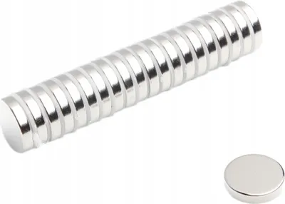 Produktbild von Neodym Magnete 15 x 3 mm 10 Stück mm N38, Extrem stark, Magnettafeln, Kühlschränke, Whiteboards, DIY