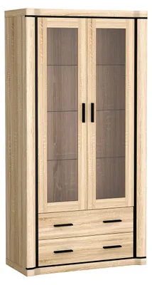Produktbild von AIRA zweitürige Vitrine – Sonoma-Eiche
