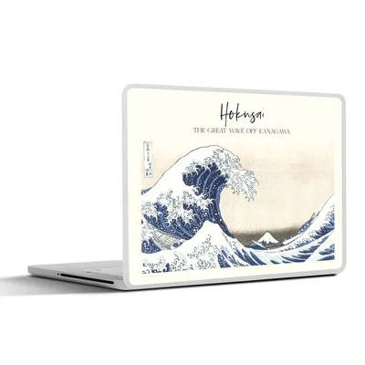 Produktbild von MuchoWow® Laptop Aufkleber Sticker Cover Hokusai - Die große Welle vor Kanagawa - Japanische Kunst 30x22 cm - Laptop-Sticker