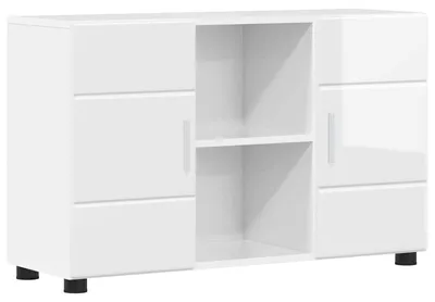 Zdjęcie produktu dla vidaXL Kredens z półką FLORIN Biały wysoki połysk 88,5 x 30,5 x 55,5 cm