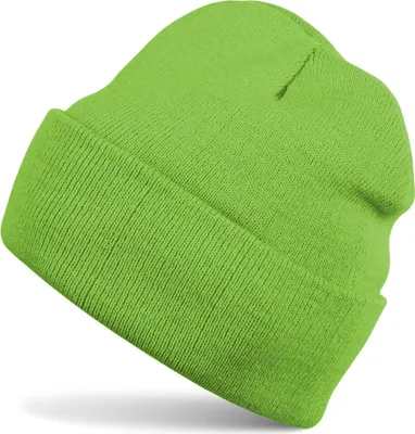 Produktbild von styleBREAKER Uni Beanie Mütze einfarbig | Klassische Feinstrick Winter Strickmütze mit breitem Umschlag | Elastische Beanie in vielen Farben für Damen und Herren