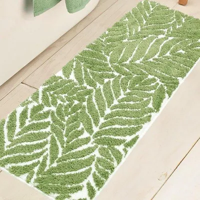 Produktbild von Famanu Badeteppich Salbeigrün - Antirutsch, Wasserabsorbierend, 45 x 120 cm