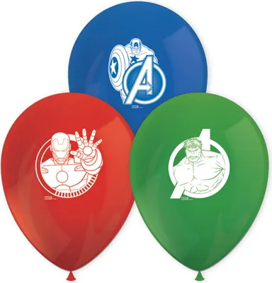 Zdjęcie produktu dla Balony lateksowe Avengers mix 28 cm, 8 szt.