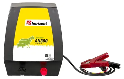 Produktbild von horizont Weidezaungerät 12V, farmer AN300 Weidezaungerät 230V, 4,2 Joule, 11800 Volt, kombi Weidezaungerät, für Netzstrom, Batterie, Akku, ideal für ruhige Weidetiere -Allrounder