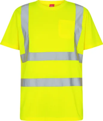 Produktbild von F. Engel Safety T-Shirt mit Brusttasche, Gelb, Gr. 4XL