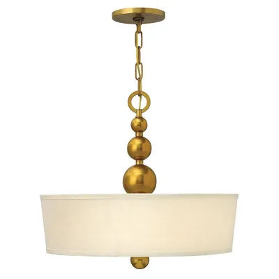Produktbild von Zelda Zeitgenössische Kronleuchter in Vintage Messing Stahl Glas 3 Lichter E27