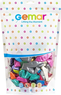Zdjęcie produktu dla Balony metaliczne Różnokolorowe Mix, GM120, 33 cm, 50 szt.