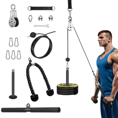 Produktbild von Fitness-Kabelzugsystem, Heimfitnessgerät für Latziehen und Trizepsübungen