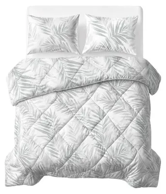 Obrázek produktu pro Sleeptime, přikrývka Lazy, bavlna, barva: bílá/šedá, rozměry: 240 x 220 cm
