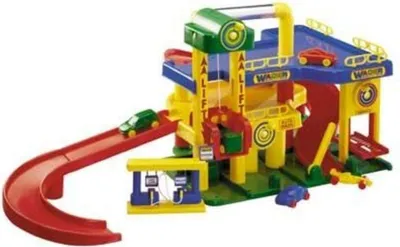 Produktbild von Garage Nr. 1 mit 3 Autos von wadertoys.