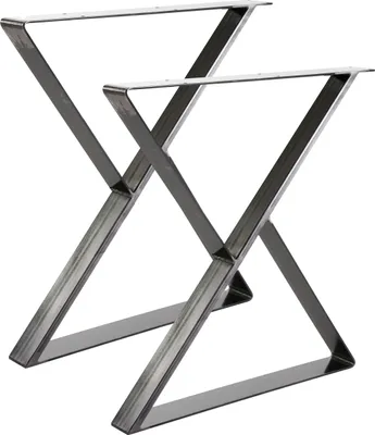 Obrázek produktu pro 2 x rám stolu Stolové podnože Stolové nohy X - rám 60x75 cm