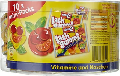 Produktbild von 70x 10,5 g STORCK nimm2 Lachgummi Fruchtgummi