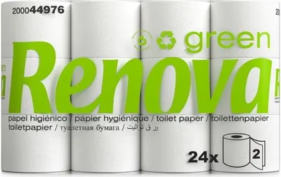 Produktbild von Renova Green 24R Toilettenpapier 2-lagig Ecolabel