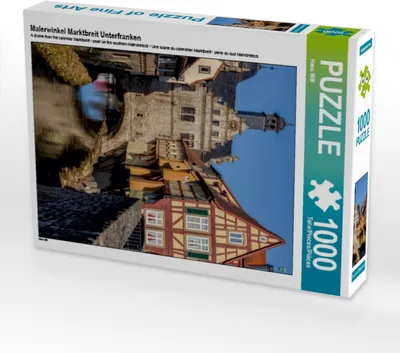 Produktbild von Calvendo Malerwinkel Marktbreit Unterfranken 1000 Teile Puzzle hoch 480x640mm, Will Hans; 7282505