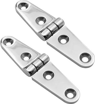 Produktbild von Spiegelpolierte Edelstahl-Tš¹rschrankscharniere fš¹r Marineboote 25 mm * 100 mm 2 Stš¹ck