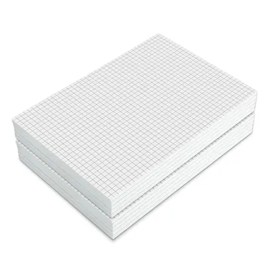 Image de Set de blocs de notes - DIN A5 - 10 blocs - quadrillé - 50 pages par bloc - collé - dos cartonné solide - papier 90 g/m² - qualité supérieure