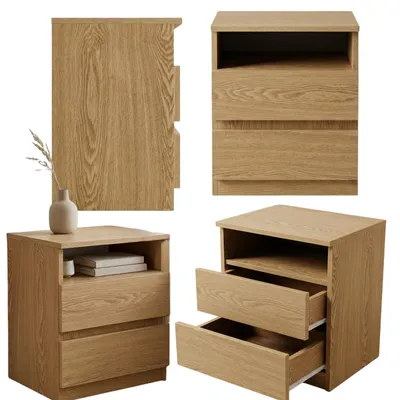 Obrázek produktu pro Noční stolek AURI, 40 x 50 x 32, hnědý