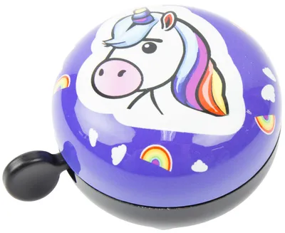 Image de WIDEK Cloche "Ding Dong Emoticons" acier, Ø 80 mm, licorne
