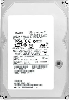 Produktbild von Festplatte HITACHI HUS153030VLF400 300GB FC 15000Rpm 3.5" Zoll