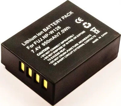 Produktbild von Akku für Fuji FinePix HS50EXR Li-Ion 7,4 Volt 800 mAh schwarz.