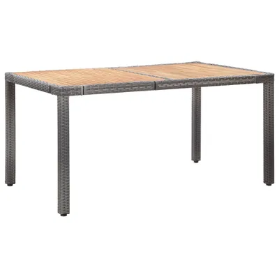 Produktbild von vidaXL 7-tlg. Garten-Essgruppe mit Auflagen Poly Rattan Grau