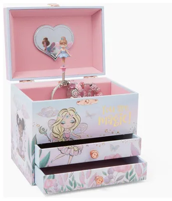 Immagine prodotto di Giggle and Honey - Portagioie musicale "Principessa delle fiabe" rosa - Regalo per bambini