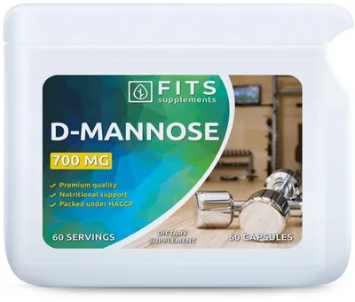 Zdjęcie produktu dla D-mannoza, 700 mg, 60 tabletek