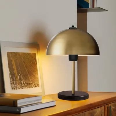 Immagine prodotto di Opviq, AYD-3725,Lampada da tavolo, anticata, CORPO IN METALLO, 23 x 23 x 38 cm