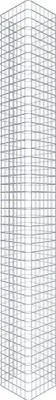 Immagine prodotto di Colonna di gabbioni quadrata 37 cm x 37 cm, 230 cm di altezza, MW 5 cm x 5 cm