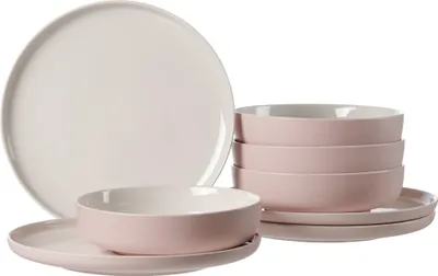 Produktbild von Ritzenhoff & Breker JASPER Tafelservice 8-tlg., Geschirrset, Service, Rund, Steinzeug, Rosa, 409178