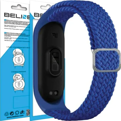 Immagine prodotto di Beline Mi Band 3/4 cinturino in tessuto Blu/Nebesky Blu