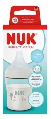 NUK Perfect Match Flasche 150 ml, Silikon Sauger, Schaf, 584432