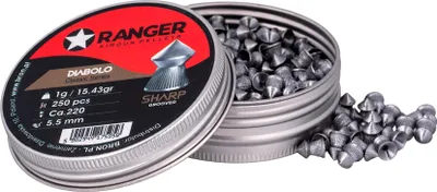Produktbild von 5 5 mm RANGER Diabolo Professional Sharp Grooved Point 250 Kugeln