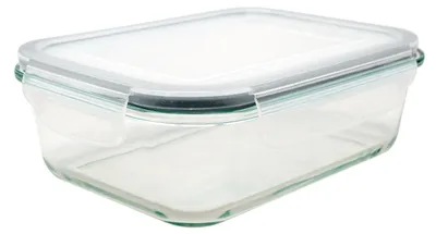 Vorratsdose Glas 370 ml luftdicht rechteckig mikrowellengeeignet
