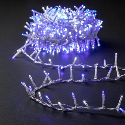 Immagine prodotto di Catena natalizia da esterno, blu, bianco freddo, 500 LED