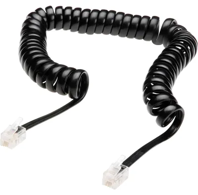 Produktbild von DIGITUS UAE Modular Spiral-Anschlusskabel, 4m, schwarz