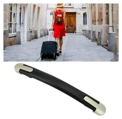 Produktbild von Koffergriff Ersatz, Koffergriff-Set aus Kunststoff mit Zinklegierung, tragbarer Tragegriff, Kofferzubehör für Koffer, Koffer, Reisegepäck