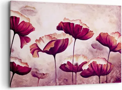 Produktbild von Bild auf Leinwand - Leinwandbild - Mohn Blume Wiese - 100x70cm - Wand Bild - Wanddeko - Wandbilder - Leinwanddruck - Bilder - Kunstdruck - Wanddekoration - Leinwand bilder - Wandkunst - AA100x70-3934